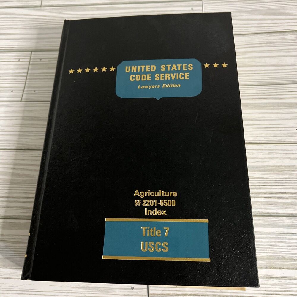 USCS-United States Code Service Lawyers Edition Agriculture 2201-6500 Title 7